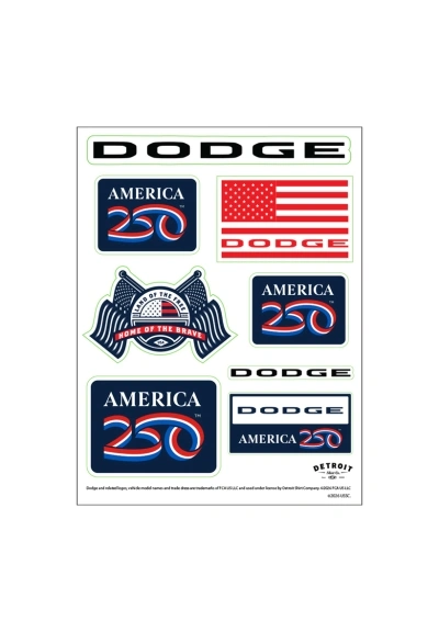 America250&trade; Patriotic Sticker Sheet