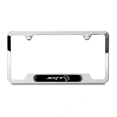 Mopar License Plate Frame - Stainless Steel - Hellcat Logo